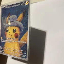 Pikachu Grey Felt Hat 2023 SVP #085 Van Gogh Promo Pokemon Card Mint - Image 3