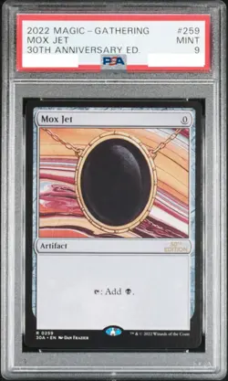 PSA9 MTG Mox Jet, 30th Anniversary Edition Magic: the Gathering - Image 1