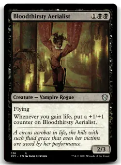 MTG Bloodthirsty Aerialist U Commander 2021 136 LP - Image 1
