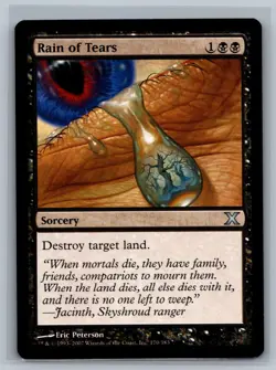 Magic The Gathering 10th Edition Rain of Tears #170/383 MTG TCG CCG Tenth - Image 1