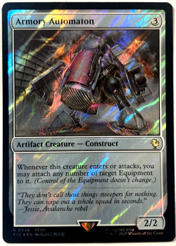 MTG Armory Automaton (Surge Foil) Commander: Final Fantasy FFVII 336 NM - Image 1