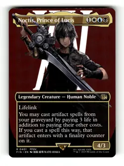 MTG: Noctis, Prince of Lucis (Borderless) | FINAL FANTASY 401 NM - Image 1