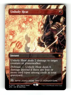 MTG: Unholy Heat (Borderless) | Special Guests 71 NM - Image 1