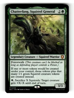 MTG: Chatterfang, Squirrel General | Commander: Bloomburrow 209 NM - Image 1