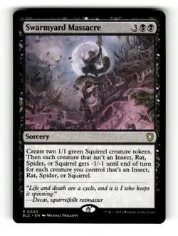 MTG: Swarmyard Massacre | Commander: Bloomburrow 20 NM - Image 1