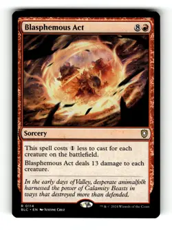 MTG: Blasphemous Act | Commander: Bloomburrow 114 NM - Image 1