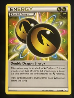 Double Dragon Energy 97/108 Near Mint XY Roaring Skies Uncommon Pokemon - Image 1