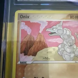 Onix 65/115 CGC Gem Mint 10 Pokemon EX Unseen Forces 2005 slight slab defect - Image 4