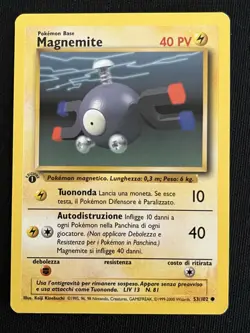Pokemon magnemite set base 1 edizione italiano 53/102 - Image 1