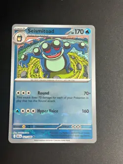 Pokemon TCG - Seismitoad 021/086 - Pokeball Reverse Holo - Black Bolt - Image 1