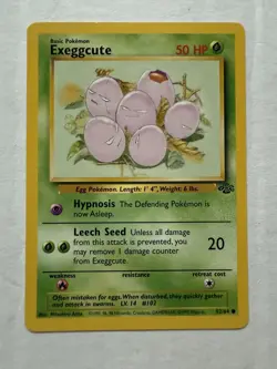 1999 Pokemon Jungle Lot - Rhyhorn, Exeggcute, Venonat, Nidorina - LP/NM (photos) - Image 4