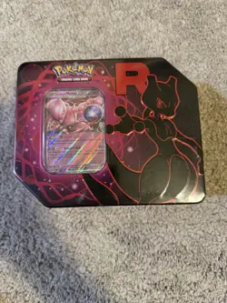 Pokemon TCG Team Rockets Mewtwo EX Tin - Factory Sealed New - Image 1