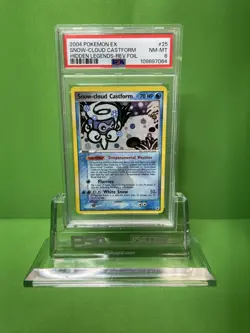 2004 POKEMON EX HIDDEN LEGENDS 25 SNOW-CLOUD CASTFORM-REVERSE FOIL PSA 8 - Image 1