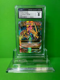 2016 POKEMON EVOLUTIONS M CHARIZARD EX 13/108 CGC 8 - Image 1