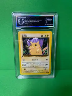 2000 POKEMON WORLD COLLECTION KOREAN PIKACHU 58/102 ARENA CLUB 9.5 - Image 1