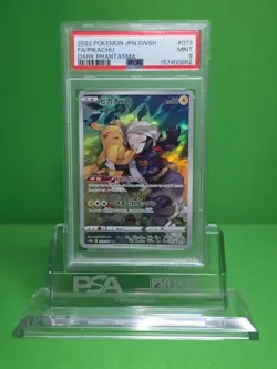 POKEMON 2022 DARK PHANTASMA JP PIKACHU FULL ART 073 PSA 9 - Image 1