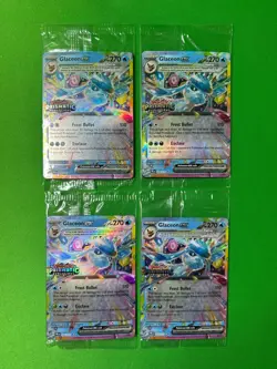 POKEMON SEALED GLACEON EX 026/131 PRISMATIC SURPRISE BOX STAMPED PROMO X4 - Image 1