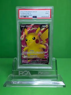 POKEMON 2020 VIVID VOLTAGE PIKACHU V FULL ART 170 PSA 9 - Image 1