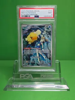 POKEMON 2025 DESTINED RIVALS MISTY'S PSYDUCK ILLUSTRATION RARE 193 PSA 9 - Image 1