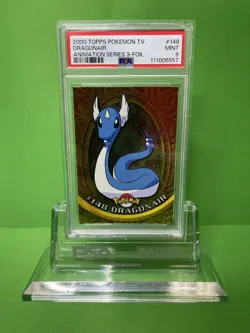 2000 TOPPS POKEMON TV ANIMATION SERIES 3 148 DRAGONAIR FOIL PSA 9 - Image 1
