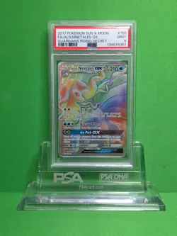 POKEMON 2017 GUARDIANS RISING ALOLAN NINETALES GX SECRET 150 PSA 9 - Image 1