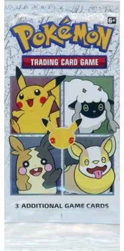 POKEMON CELEBRATIONS 25TH ANNIVERSARY GENERAL MILLS CEREAL BOOSTER PACK SEALED - Image 1