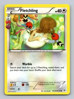 Fletchling RC25/RC32 Common Generations Pokemon Near Mint - Image 1