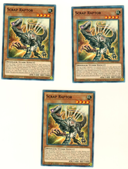 Set Of 3 Scrap Raptor LIOV-EN021 Lightning Overdrive 1st Edition Yugioh - Image 3