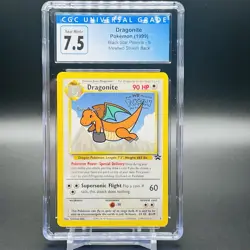 1999 Pokemon Mewtwo Strikes Back Black Star Promo #5 Dragonite CGC 7.5 - Image 1