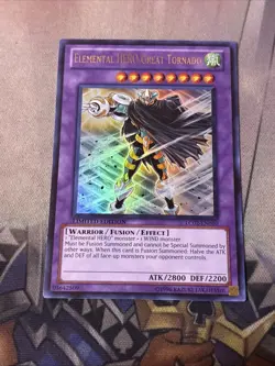 LP Yugioh: Elemental HERO Great Tornado - LC02-EN010 Ultra Rare Limited Edition - Image 1