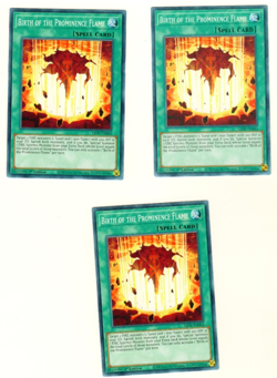 Set Of 3 Birth Of The Prominence Flame Lightning Overdrive 1st Edition Yugioh - Image 1