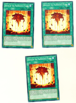 Set Of 3 Birth Of The Prominence Flame Lightning Overdrive 1st Edition Yugioh - Image 3
