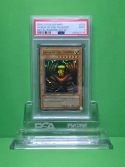 YU-GI-OH 2002 METAL RAIDERS 1ST ED SANGA OF THE THUNDER MRD-025 PSA 9 - Image 1