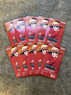 One Piece OP-13 Carrying on His Will Sleeved Blister Booster Packs New LOT OF 10 - Image 1