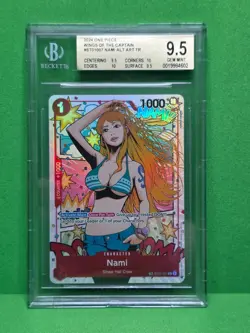 ONE PIECE 2024 WINGS OF THE CAPTAIN NAMI ALT ART ST01-007 BGS 9.5 - Image 1