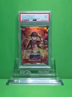 ONE PIECE TREASURE BOOSTER MONKEY.D.LUFFY ST10-006 PSA 9 - Image 1