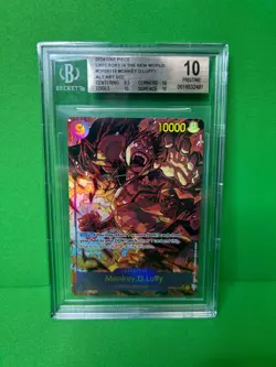 2024 ONE PIECE EN MONKEY D. LUFFY ALTERNATE ART OP09-119 BGS BECKETT 10 - Image 1