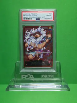 ONE PIECE 2025 LEARN TOGETHER DECK SET MONKEY.D.LUFFY ST21-001 PSA 10 - Image 1
