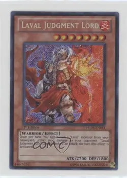 SCR - Laval Judgment Lord 1st Ed. YuGiOh Hidden Arsenal 5: Steelswarm Invasion - Image 1