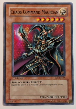 Yugioh TCG - 1x Chaos Command Magician - SD6-EN008 - LP, 1st Edition 2006 - Image 1