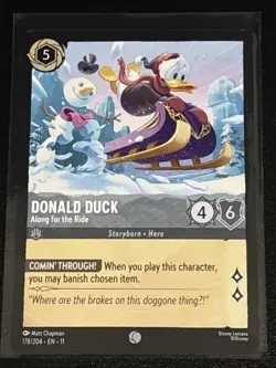 Disney Lorcana Standard Character Theme 8 Card Lot Donald Duck - Image 2