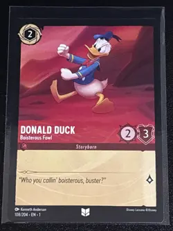 Disney Lorcana Standard Character Theme 8 Card Lot Donald Duck - Image 3