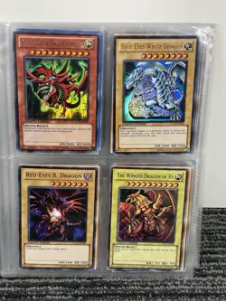 🔥 Yugioh • Dragon Card Lot Limited Edition Red & Blues Eyes Winged White Slifer - Image 1