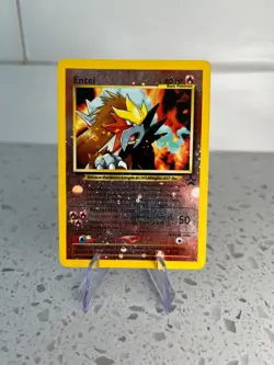 Entei Promo 34 Holo Best of Game 2001 Pokemon Card HP Poke-Power WOTC - Image 1