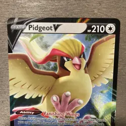 Pokemon Card TCG Pidgeot V Sword & Shield Lost Origin 137/196 Holo Ultra Rare NM - Image 2