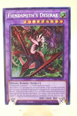 Yugioh Fiendsmith's Desirae RA04-EN056 1st Edition Secret Rare LP - Image 1
