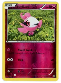 Spritzee Reverse Holo 92/146 XY Base Set Pokemon Card - Image 1