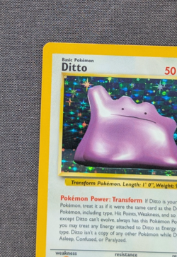 Pokemon TCG Ditto Fossil Holo Rare Card 3/62 Unlimited Vintage 1999 WOTC LP/NM - Image 2