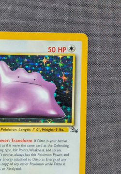 Pokemon TCG Ditto Fossil Holo Rare Card 3/62 Unlimited Vintage 1999 WOTC LP/NM - Image 3