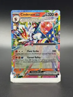 Cinderace EX Full Art Holo 38/217 Ultra Rare Pokemon Card Ascended Heroes - Image 1